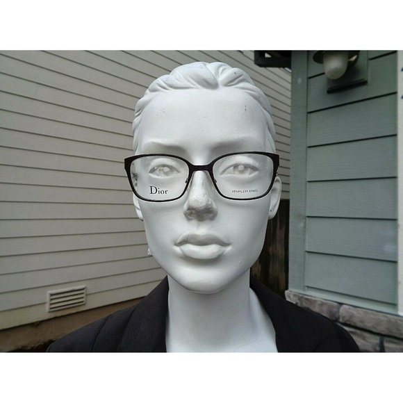 Christian Dior CD3768 Eyeglasses Black Gold CD 3768 OEE Authentic main image 7